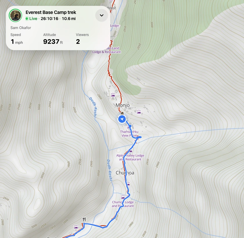 Bluelane hiking demo route preview