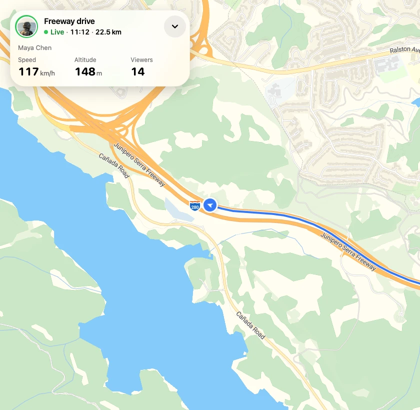 Bluelane live route sharing demo preview